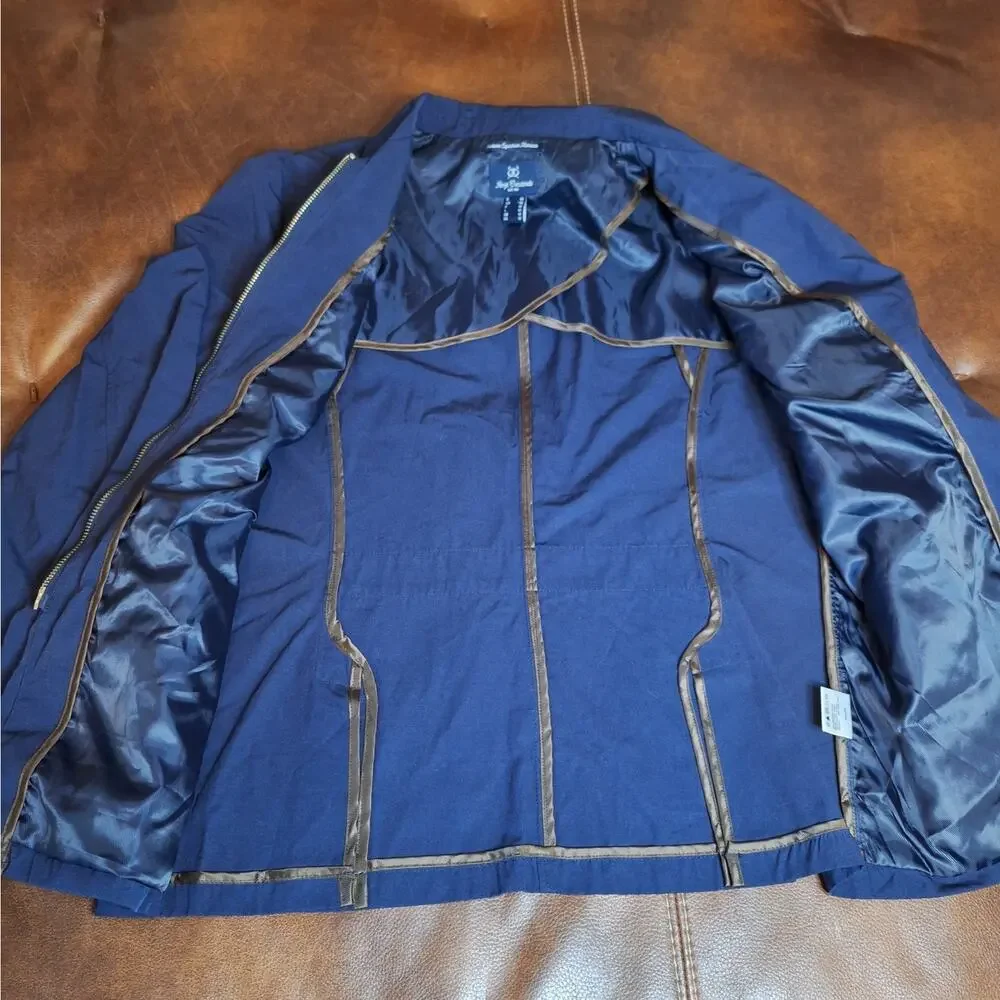 Horze Crescendo Blue Equestrian Show Jacket Competition Coat Women's US 10 EU 40